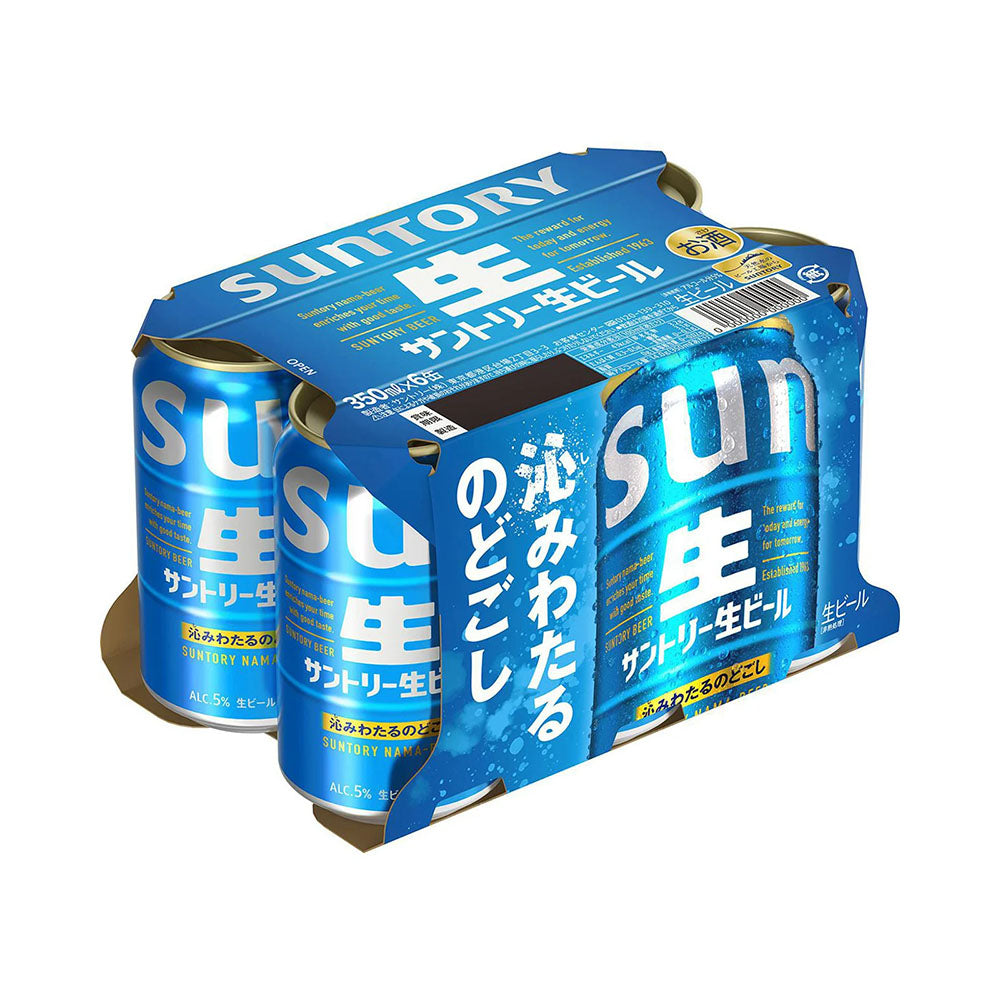 산토리 생맥주 350ml 6개입【알코올도수 5%】