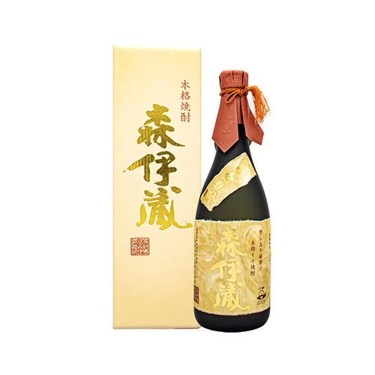SHOCHU-모리 이조 금 라벨 카메 항아리 소주 25% 720ml, 박스 포함 본격 감자 소주 가고시마 현